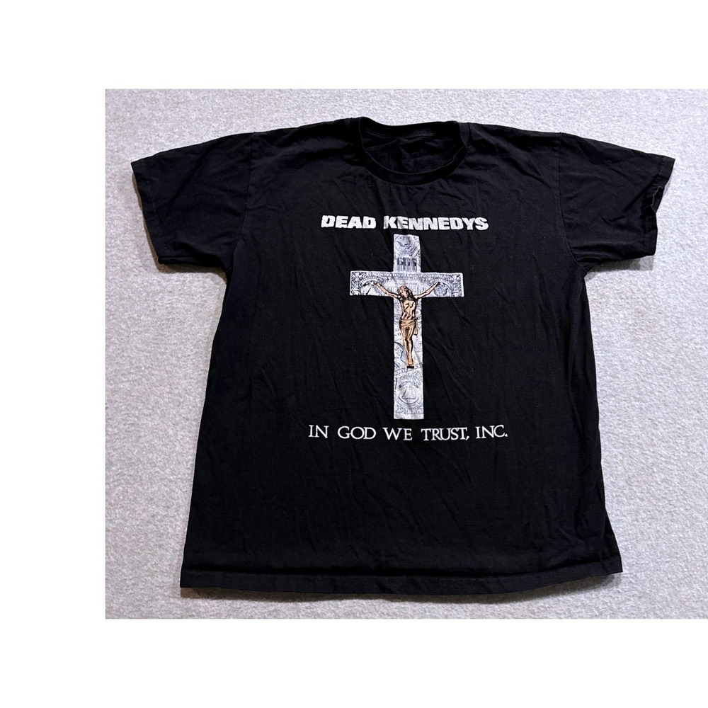 Dead Kennedys In God We Trust Inc Band T-Shirt Black Mens Large Graphic Tee